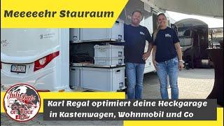 Mehr Stauraum,Regalsystem im Wohnmobil,Kastenwagen und Co,​⁠@Karl-Regal hat deine Lösung!!!!