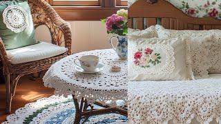 THE ART OF COZY: Vintage-Inspired Crochet Details How to Breathe Refuge into Your Cottage HOMEDECOR