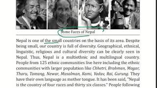 lec 01 Social Life of Nepal The Ethnic Diversity