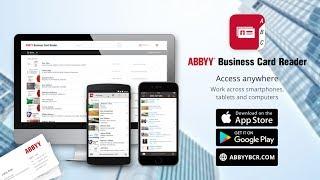 ABBYY Business Card Reader Web: Scan with iPhone – Access on Computer!