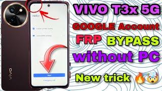 vivo t3x 5g Frp bypass | vivo t3x 5g google account bypass || t3x 5g letest security bypass 2024 