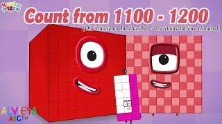 Count From 1100 - 1200 with Numberblocks || Educational Video