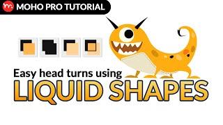 Easy head turns using LIQUID SHAPES - Moho Pro Tutorial