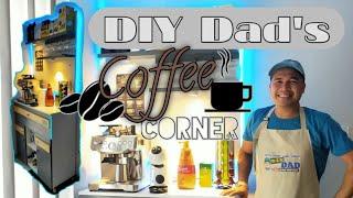 Build it Yourself Coffee Corner || DIY Dad || Coffee Nook || Coffee Corner