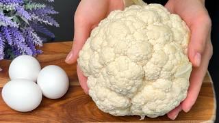 Just add eggs to cauliflower! I can cook this every day! Delicious and easy!