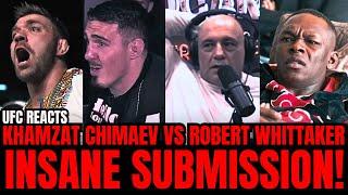 UFC Fighters REACT To Khamzat Chimaev vs Robert Whittaker FINISH!