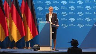 Germany's far-right AfD co-leader Alice Weidel vows to 'close borders completely' | AFP