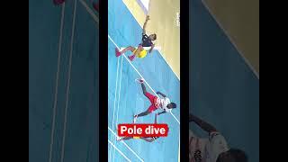 Pole dive in ultimate kho kho league || kho kho || kho kho game || kho kho pole dive