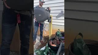 Hose reel install as easy as that! #lawn #hose #water #garden #gardening #grass #shorts #watering
