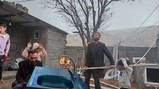 Mustafa, a master plumber, was working when the village's electricity went out.