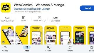 How To Install WebComics Webtoon & Manga App's | How To Download WebComics Webtoon & Manga App's