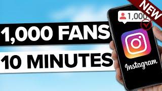 How To Grow 1000 REAL Followers on Instagram in 10 minutes in 2025 (get instagram followers FAST)