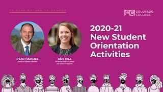 2020-21 New Student Orientation Activities