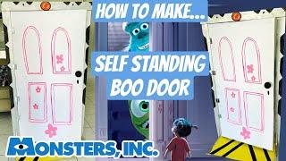 DIY Monsters Inc Party Decor I How to Make Self Standing Boo Door