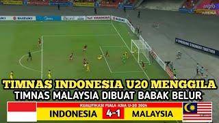  GEGERKAN MEDIA ASIA !! INDONESIA VS MALAYSIA !! TIMNAS INDONESIA SUKSES MEMPERMALUKAN MALAYSIA U20