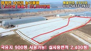 구미시 해평면 낙산리 토지매매 (5,053㎡ 약1529평)  / 지목 : 전 / 매매가 : 2억6000만원 /