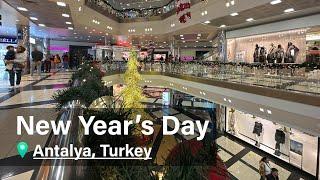 New Year shopping in Antalya Migros AVM, Antalya, Turkey, 4K, 60FPS