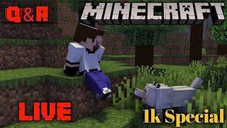 Minecraft live stream special video for 1K celebration 