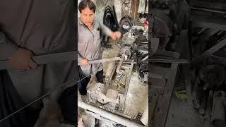 Making a Spring Without Modern Machines – Vintage Lathe Skills #shorts