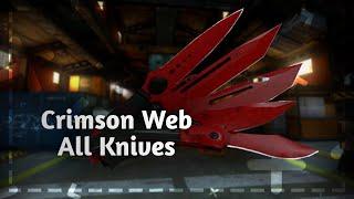 НОЖЕВОЙ ПАК В РАСКРАСКЕ "Кровавая паутина" в SPD | Crimson Web Knives in SPD | 500subs)