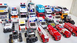 Ambulance, Police Car, Fire Control, Tayo bus, Police city Patrol, Motor Polisi Patroli