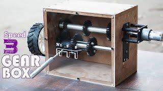 DIY 3 Speed Gear Box Mechanism | Mechanical Mini Project Ideas