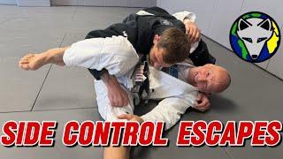 Side Control Escapes and Follow Up Submissions #rollwiththefox  S:6-Ep:42