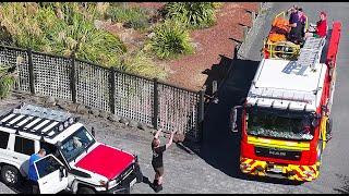 NZDF Waiouru Fire Brigade distributing Xmas day Cheer