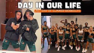 THE END OF SUMMER WORKOUTS I D1 Student Athletes, University of Miami WBB I Cavinder Twins