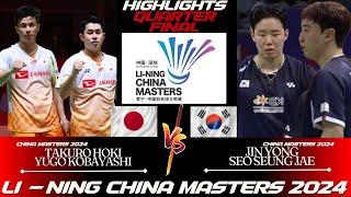 Takuro HOKI/Yugo KABAYASHI (JPN) vs JIN Yong/SEO Seung Jae (KOR) | China Masters 2024 BADMINTON | QF