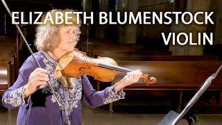 Elizabeth Blumenstock, baroque violin • ABS Artist Profile • Matteis Fantasia • Baltzar Prelude • 4K