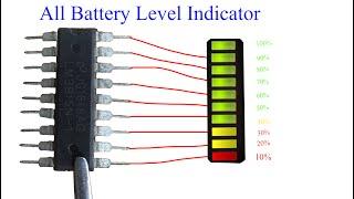 Make all Battery Level indicator electronic project