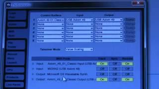 Ableton Live  Configure the M Audio Axiom 49