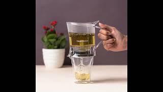 EASYBREW Loose Leaf Tea Kettle | Bottom Dispensing Tea Infuser | Drain-Tap Technology Teapot