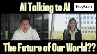 AI Avatar-to-AI Avatar Discussion: The Future of Our World??【HeyGen Interactive Avatar】