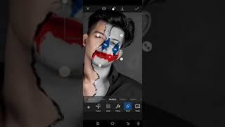 Joker photo editing by PicsArt editing #shorts #youtubeshorts