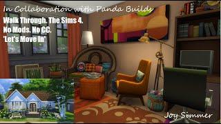 In Collaboration with Panda Builds. Build Swap. Walk Through The Sims 4. No CC /Mods. Let's Move In.