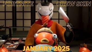 Fortnite Crew Member Skin Gameplay! (January 2025)