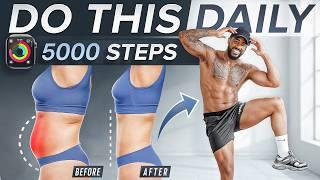 5,000 STEPS Indoor Workout | No Equipment, No Jumping at Home!