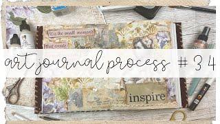 ART JOURNAL PROCESS | 34 | Mixed Media Art Journaling | ms.paperlover