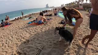 WALKING BEACH Barceloneta 4K#BARCELONA SPAIN September 2021…