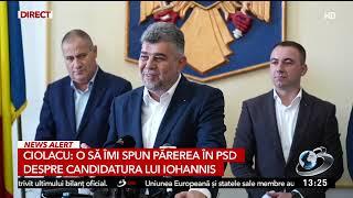 Va vota sau nu PSD legea pentru candidatura lui Iohannis la Senat? Ciolacu: Am convocat deja luni o