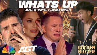 Britain's Got Talent The Judges cry when he heard the songs Whatsup with an extraordinary voice