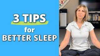 3 Tips for BETTER Sleep! #bettersleep #posture #sleepingtips