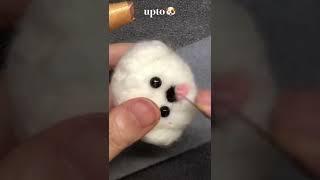 다이소 양모펠트 강아지 만들기 1분 요약