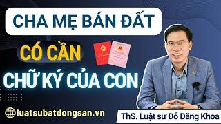 Bán đất có cần chữ ký của người trong hộ khẩu?