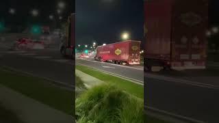 Linfox & Ron Finemore Transport night trucking #truck