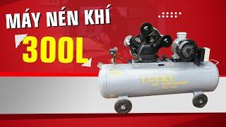 Máy nén khí công nghiệp Lucky 300L 2 cấp điệp áp 380v GIÁ TỐT