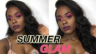 SUMMER MAKEUP TUTORIAL |BEGINNERS/DARK SKIN  FRIENDLY