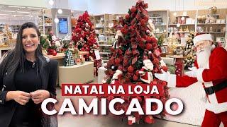 Camicado Natal: Tour e compras  em 2024 | Decoração de Natal tradicional e dourado acessível  